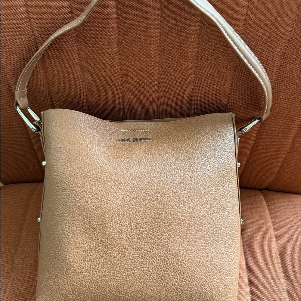 Steve Madden Tan Leather Shoulder Bag